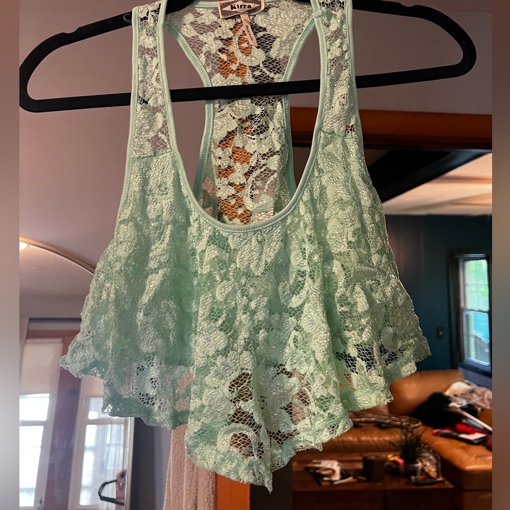 Pac Sun Kirra Brand Lace Crop Top